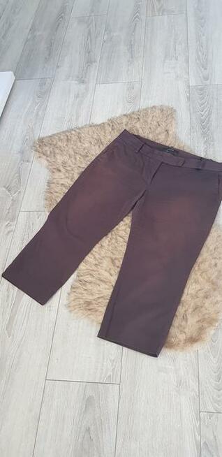 Czekoladowe spodnie zara