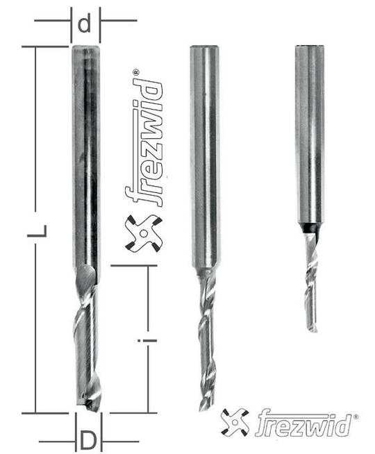 Frezy palcowe HSS HW do PVC / PCV Aluminium Frezwid