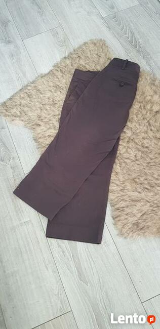 Czekoladowe spodnie zara