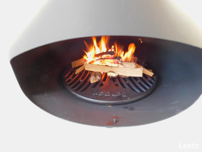 Ekskluzywny kominek wiszący, obrotowy FOCUS model ERGOFOCUS