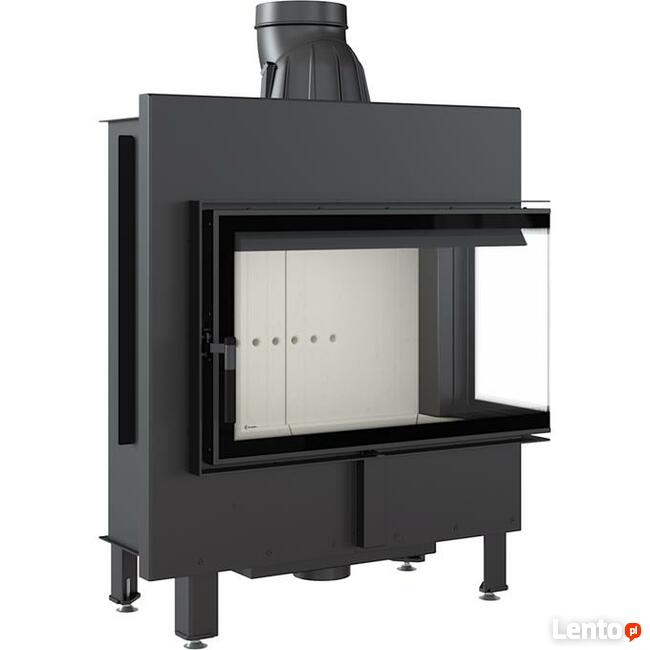 Kominek narożny wkład kominkowy Kratki.pl LUCY 14 lewy BS