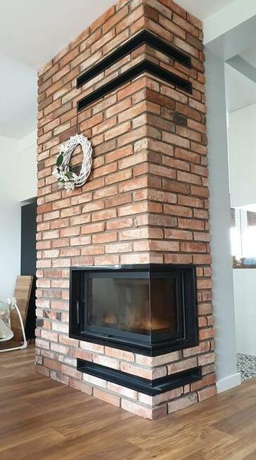 Kominek narożny wkład kominkowy Kratki.pl ZIBI 12 lewy DECO