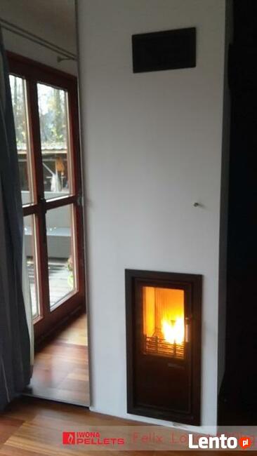 Kominek wkład na pellet i drewno IWONA PELLETS FELIX LONG