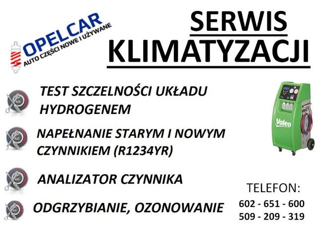 SERWIS KLIMATYZACJI F.H.U OPELCAR nabijanie, test szczelność