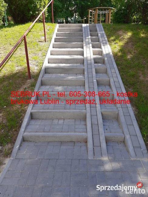 Układanie kostki brukowej Lublin brukarstwo kostka brukowa