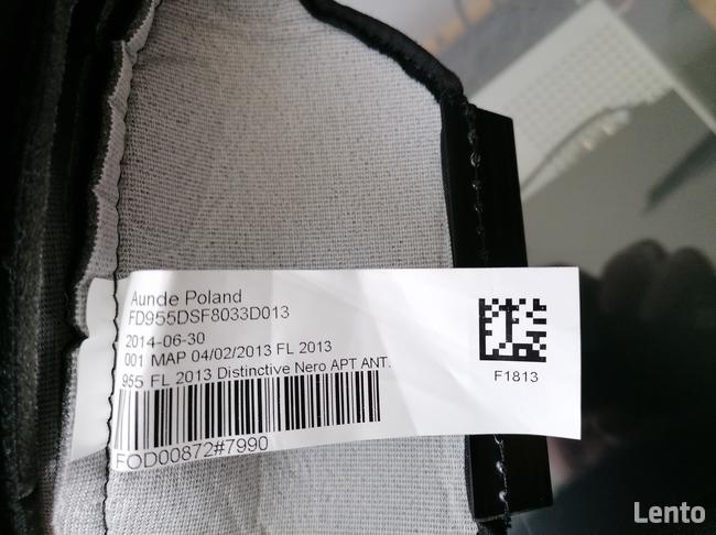 NOWE CZARNE POSZYCIE POKROWIEC ZAGŁÓWKA FOTELA ALFA ROMEO