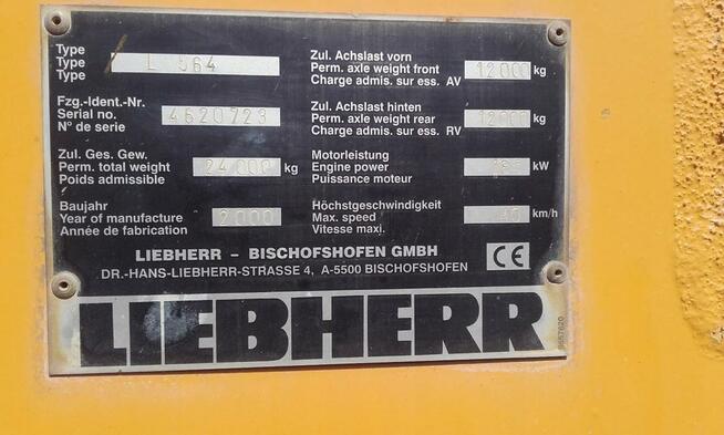 ŁADOWARKA LIEBHERR 2000 ROK