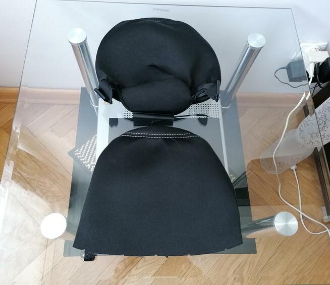 NOWE CZARNE POSZYCIE POKROWIEC ZAGŁÓWKA FOTELA ALFA ROMEO