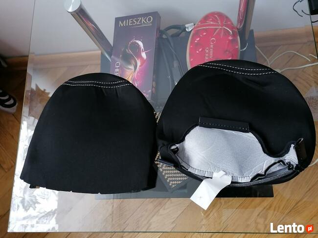 NOWE CZARNE POSZYCIE POKROWIEC ZAGŁÓWKA FOTELA ALFA ROMEO