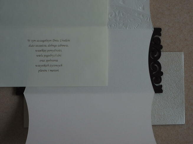 Kartka w dniu Urodzin Karta 50 urodziny urodzinowe Drewno 2w