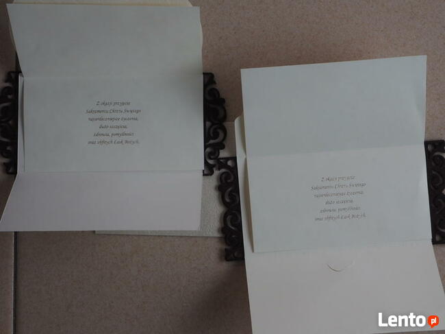 Kartka Chrzest Chrzciny Drewno karta drewniana