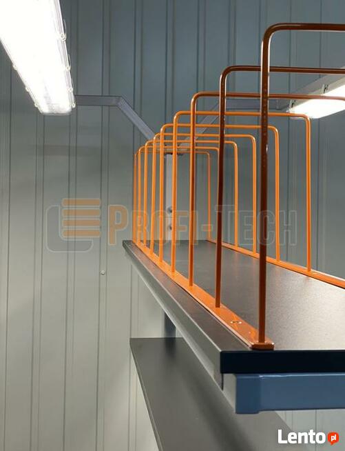 Stół do przesyłek kurierskich dwustronny RAL 7004