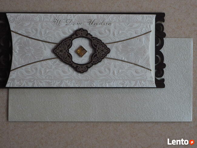 Kartka ślubna karta ślub drewno ażur torebka