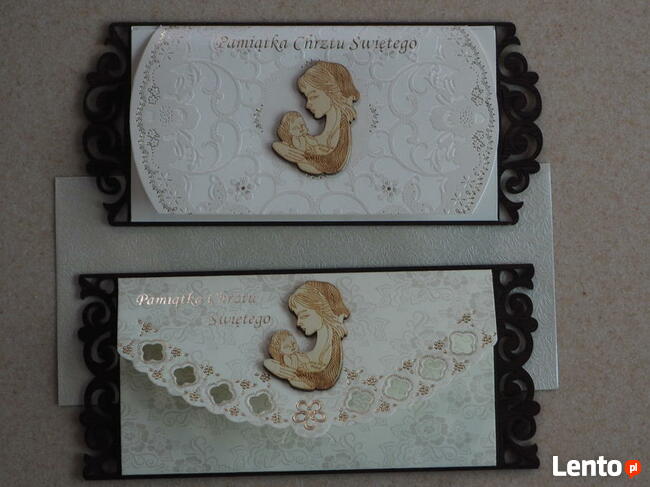 Kartka ślubna karta ślub drewno ażur torebka