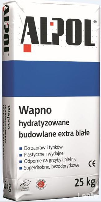 Wapno hydratyzowane budowlane extra białe 25kg ALPOL