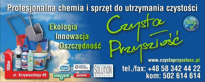 mycie okien, profesjonalna niemiecka chemia oraz sprzęt