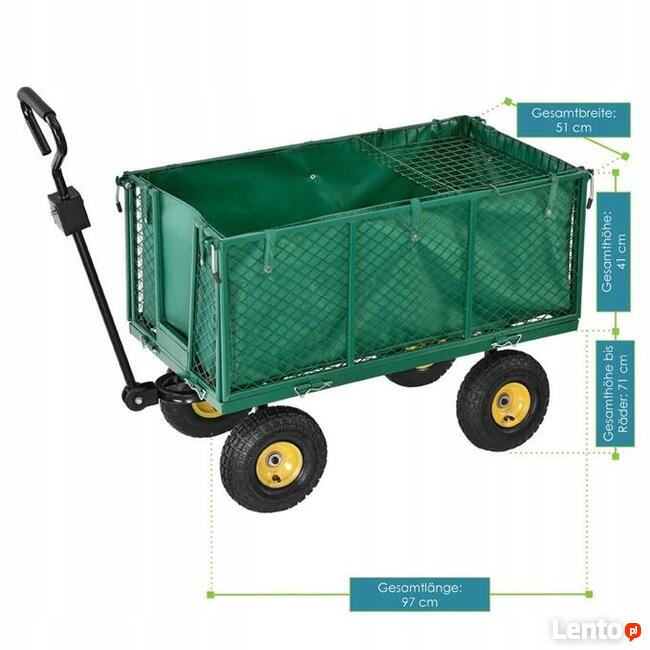 567 WÓZEK TRANSPORTOWY OGRODOWY PRZYCZEPKA