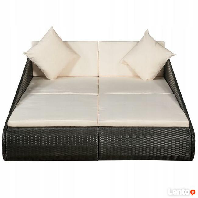 731 LEŻANKA MEBLE OGRODOWE RATTAN ŁÓŻKO LEZAK 2-os