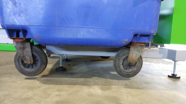 Belownica kompaktor zgniatarka prasa do odpadów kont. 1100l