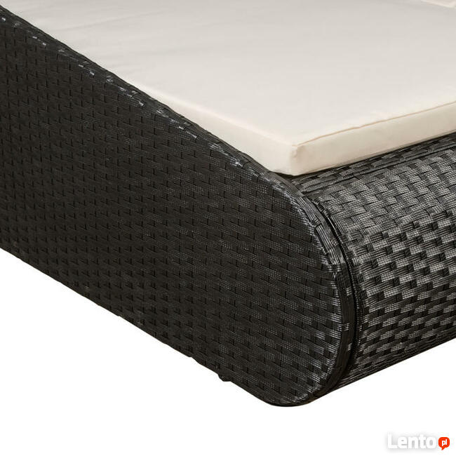 731 LEŻANKA MEBLE OGRODOWE RATTAN ŁÓŻKO LEZAK 2-os