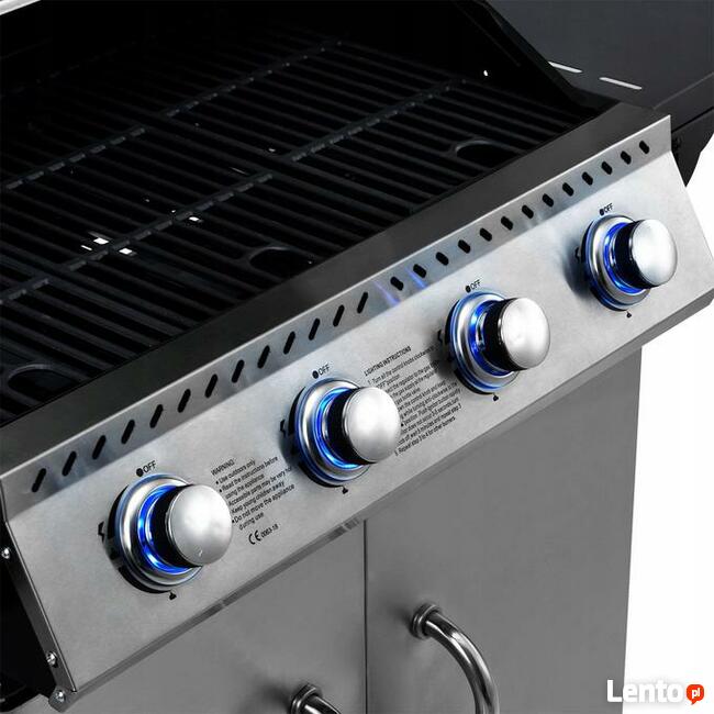 547 Grill gazowy ogrodowy ruszta 12 kw nowość