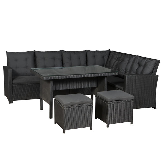 854 MEBLE NAROŻNIK RATTANOWY OGRODOWY RATTAN RATY