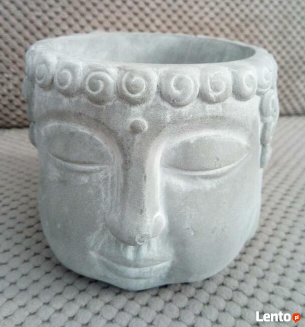 Budda doniczka pojemnik na drobiazgi głowa ZEN