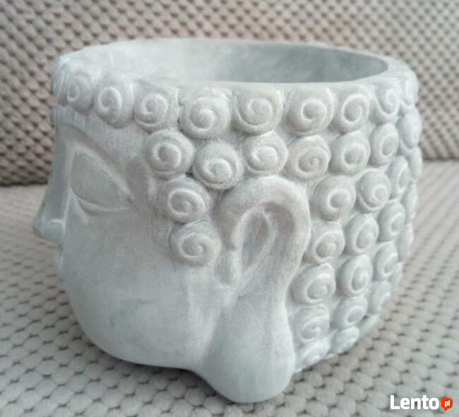 Budda doniczka pojemnik na drobiazgi głowa ZEN