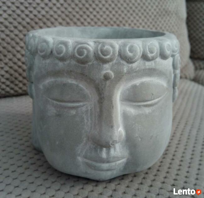 Budda doniczka pojemnik na drobiazgi głowa ZEN