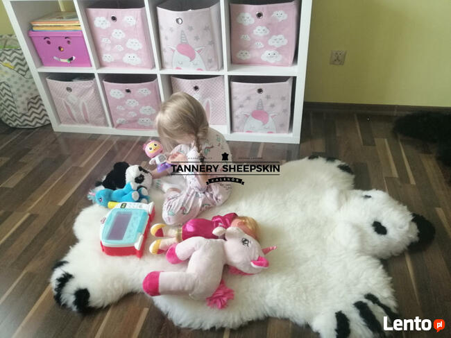 Miś Dywanik Naturalna Skóra Owcza-Skóry Owcze Dekoracyjne