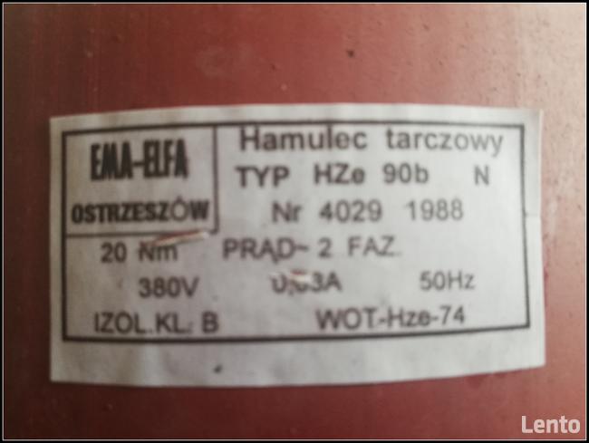 Hamulec tarczowy HZe 90b N ; EMA-ELFA Ostrzeszów ; 20Nm ; WO