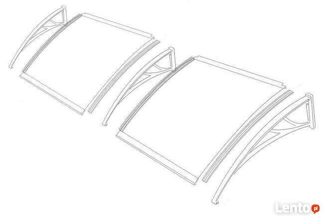 Daszek nad drzwi Poliwęglan rozmiary NOWY