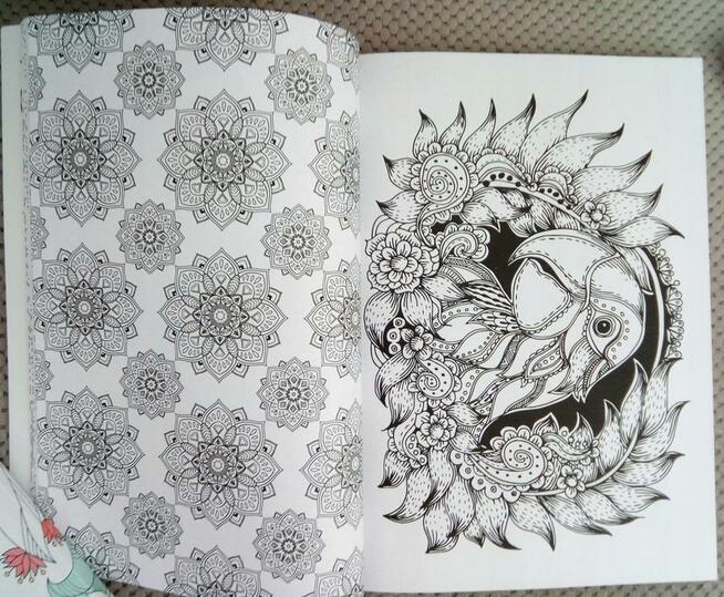 Relaksacyjna antystresowa kolorowanka różne motywy