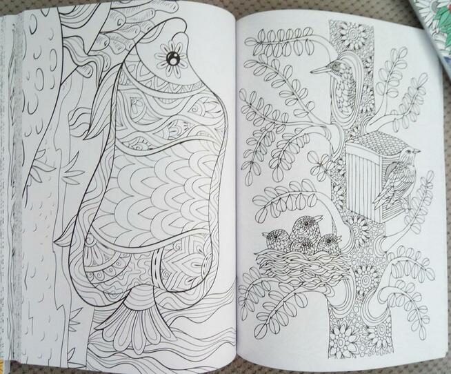 Relaksacyjna antystresowa kolorowanka różne motywy