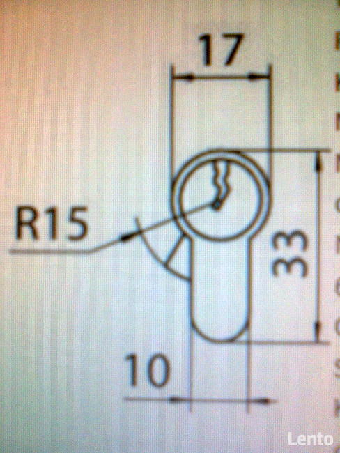 Wkładka bębenkowa 30/45 mm nikiel satyna NOWA zamek