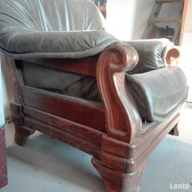 za darmo ! SOFY KANAPY I FOTEL stylowy dębowy do renowacji.