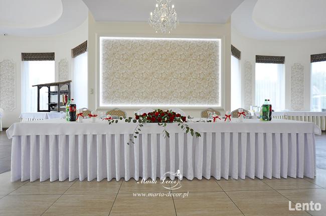 Dekoracje ślubne koscioła, sali, pojazdu, florystyk