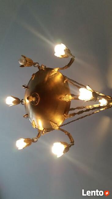 żyrandol i kinkiet, lampa