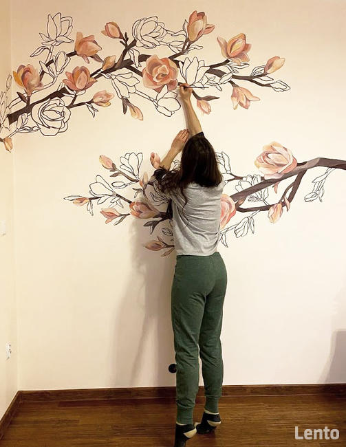 Artystyczne malowanie ścian i sufitów (wnętrza, zewnętrzne)