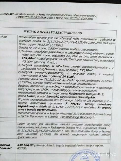 Sprzedam gospodarstwo rolne