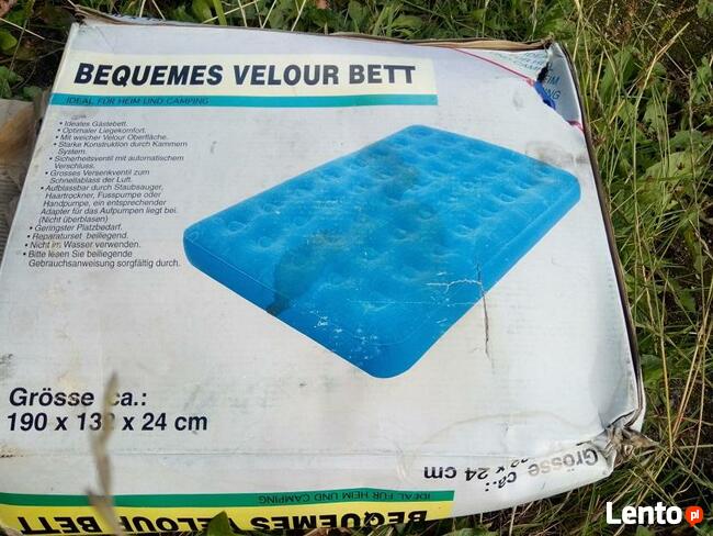 Materac welurowy 190x132