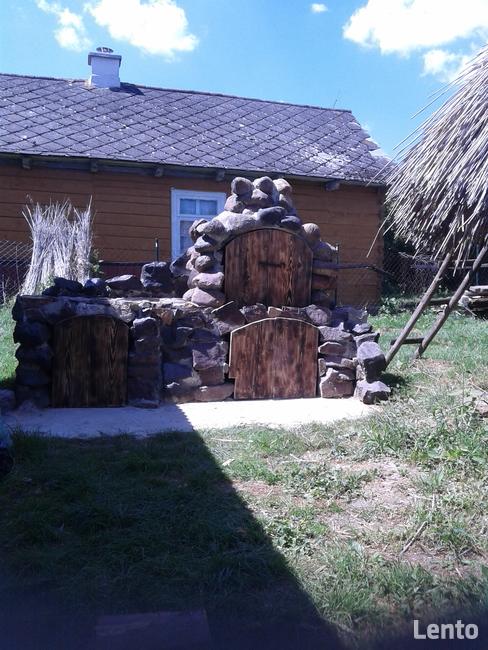 Grilll z wędzarnią z kamienia naturalnego