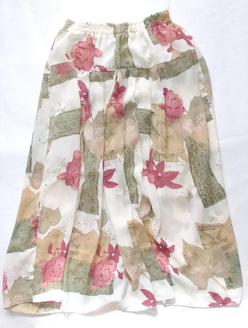 długa spódnica L, boho spódniczka maxi
