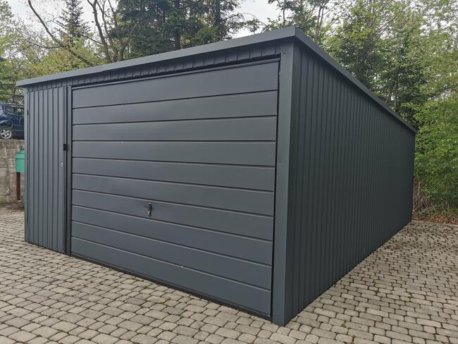 Garaż blaszany drewnopodobny blaszak akrylowy 3x5 6x6 6x5