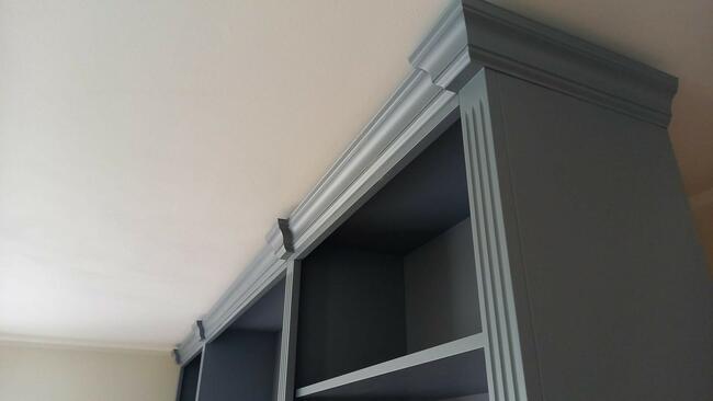 Biblioteka z litego drewna, regał na ksiązki