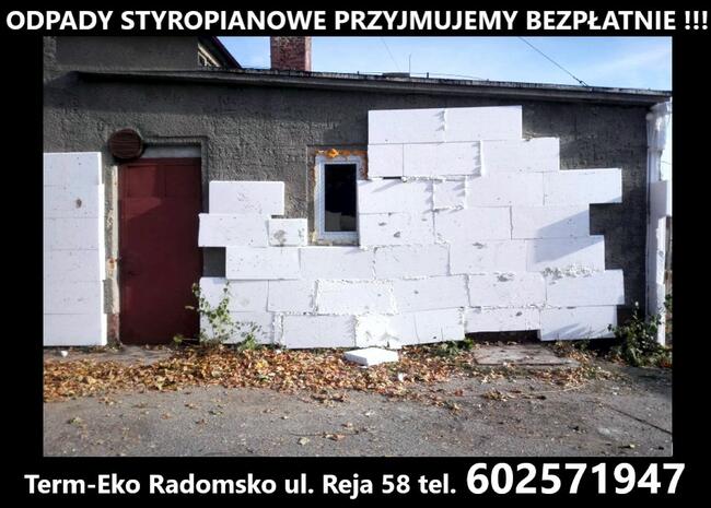 odpady styropianowe i xps przyjmujemy