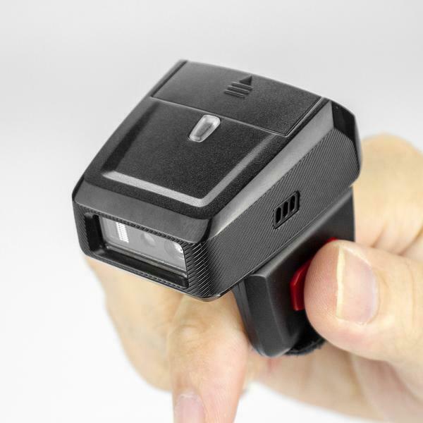 Bluetooth skaner na palec 2D z ładowarką i dodatkową baterią