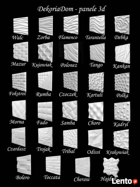 Panele gipsowe 3d - Tarantella (produkcja)