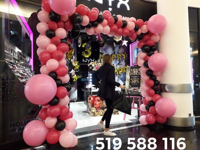 Brama balonowa łódz girlanda z balonów łuk balony z helem