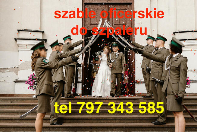 SZABLE Wypożyczalnia szabli wz 2117 ślubny szpaler wojskowy